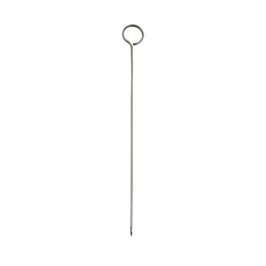 Winco SKO-10 Skewer, 10", Oval, Flat Needle, Stainless Steel