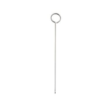 Winco SKO-8 Skewer, 8", Oval, Flat Needle, Stainless Steel