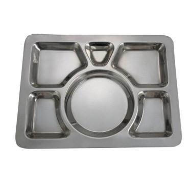 Winco SMT-1 6 Compartment Mess Tray, A