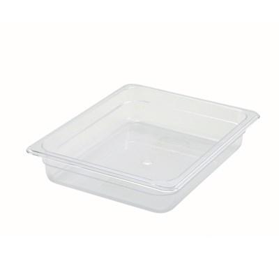 Winco SP7202 Polycarbonate Food Pan, Half-Size, 2-1/2”