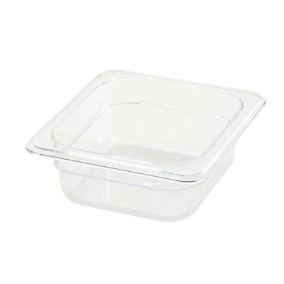 Winco SP7602 Polycarbonate Food Pan, 1/6 Size, 2-1/2”