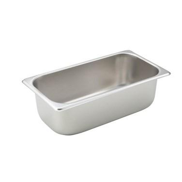 Winco SPT4 Third Size Steam Pan 4" Deep