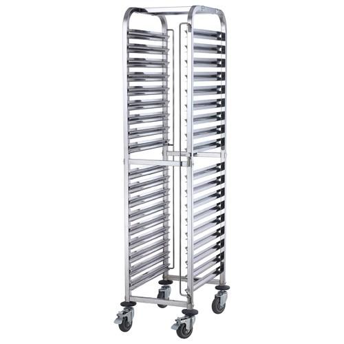 Winco SRK-36 Steam Table/Food Pan Rack, Mobile, Stainless Steel