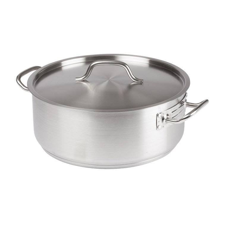 Winco SSLB-10 Stainless Steel Brazier 10 Qt