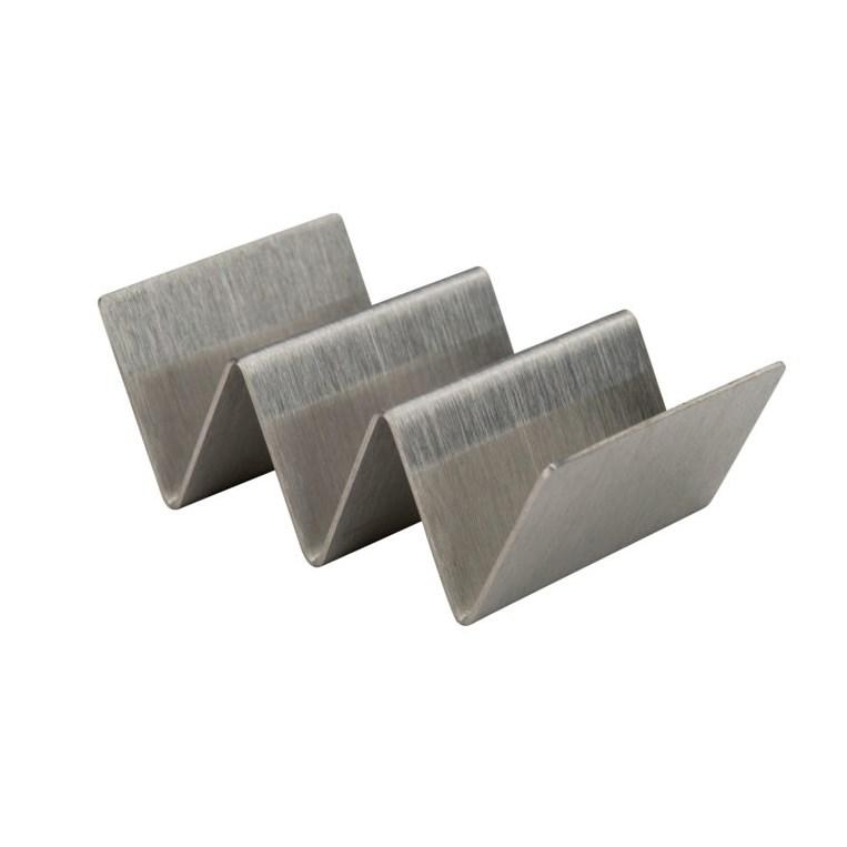 Winco TCHS-23MN Mini Taco Holder, Stainless Steel, 2-3 Slots