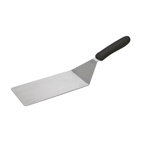 Winco TKP-42 Turner with Offset, Black Polypropylene Handle, 8” x 4” Blade