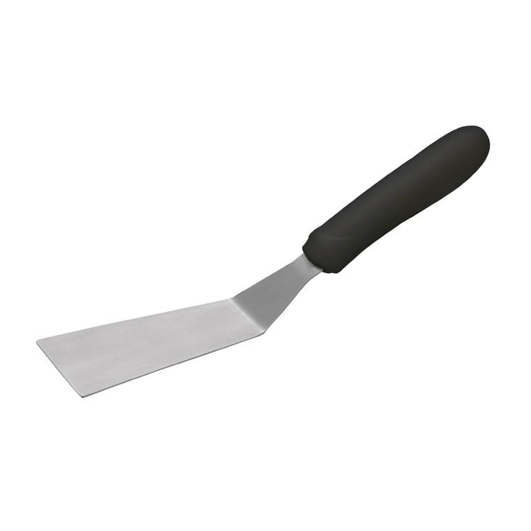 Winco TKP-50 Grill Spatula with Offset, Black Polypropylene Handle, 4-1/4” x 2-3/16” Blade