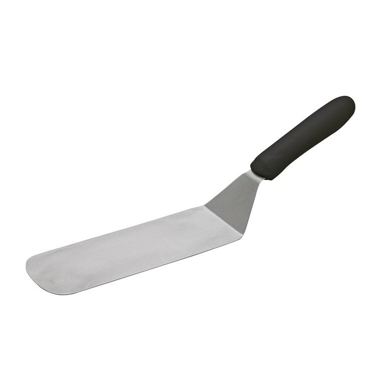 Winco TKP-90 Flexible Turner with Offset, Black Polypropylene Handle, 8-1/4” x 2-7/8” Blade