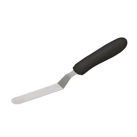 Winco TKPO-4 Spatula With Offset, Black Polypropylene Handle, 3-1/2” X 3/4”