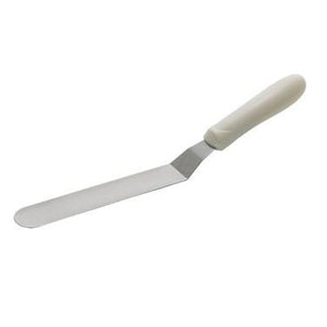 Winco TWPO-7 Spatula With Offset, White Polypropylene Handle, 6-1/2” X 1-15/16”