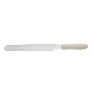 Winco TWPS-9 Bakery Spatula, White Polypropylene Handle, 10” X 1-3/8”