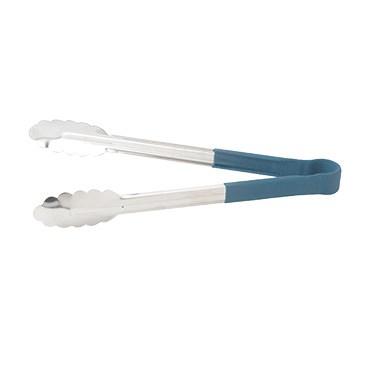 Winco UT-16HP-B Heavy-Duty Utility Tongs With Plastic Handle, 16", Blue