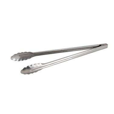 Winco UT-16HT Stainless Steel Utility Tongs, Extra Heavyweight, 16"