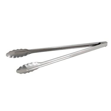 Winco UT-16 Stainless Steel Utility Tongs, Heavyweight, 16"