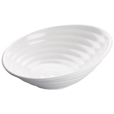 Winco WDM003-201 Hailey Melamine Angled Bowl, 12"