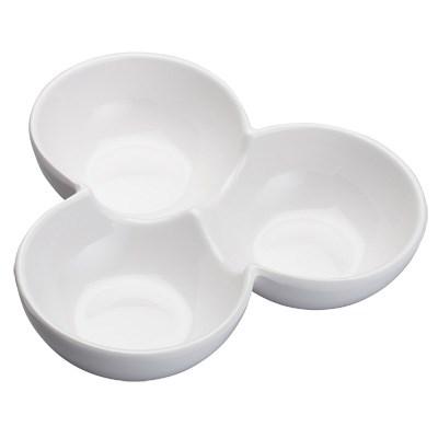 Winco WDM006-202 Akila Melamine Trio Bowl, 7" Dia