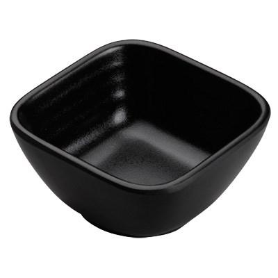 Winco WDM017-301 Haruki Melamine Square Bowl, Black