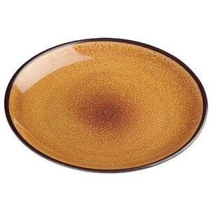 Winco WDM020-401 Ava Melamine Round Plate, Tan, 9"