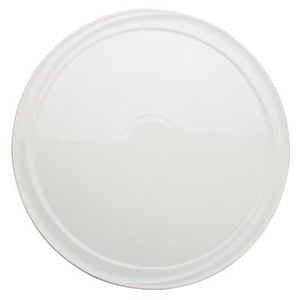 Winco WDP007-103 Mazarri Porcelain Round Plate, Bright White, 12"