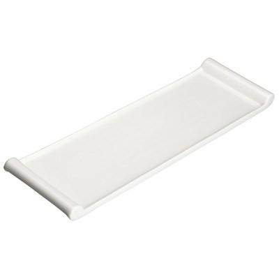 Winco WDP017-119 Paredes Porcelain Rectangular Platter, Bright White, 20-1/4"