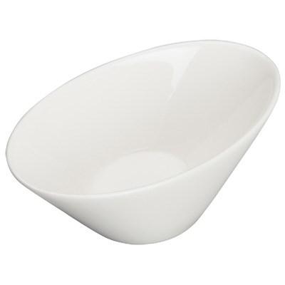 Winco WDP021-108 Mescalore 4" X 2-1/2" Porcelain Oval Dish, Bright White