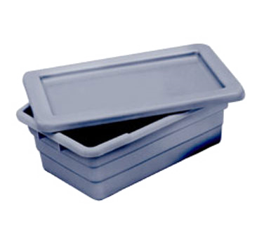 Winholt WHPL-8LID-GY Lug Lid only, 16" x 25" x 1", gray polyethylene