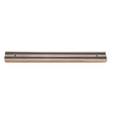 Winco WMB-12 Magnetic Knife Bar, Wooden Base, 12”