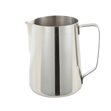 Winco WP-66 Frothing Pitcher, 66 oz., stainless steel