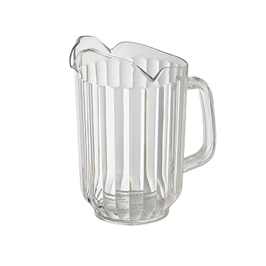 Winco WPCT-60C Water Pitcher, 60 oz., 3-spout, polycarbonate, clear