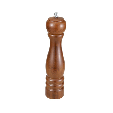 Winco WPM-10 Pepper Mill, 10"H, zinc alloy grinder, rubberwood