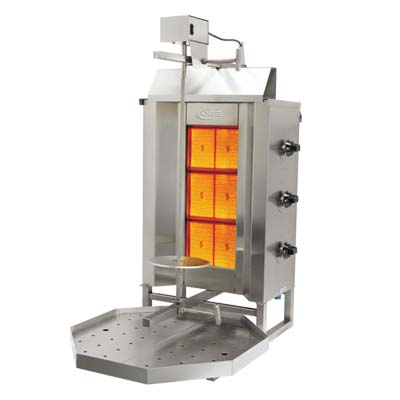 Axis AX-VB3 Vertical Broiler, Natural Gas, 88 lbs. Capacity, 34,140 BTU, 120v/60/1-ph