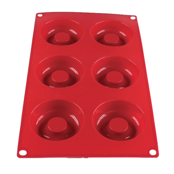 Thunder Group PLBM007S 2Oz Silicone Baking Mold - (6) Savarin Cavities