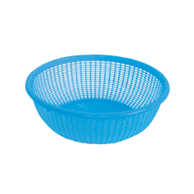 Thunder Group PLWB003 Perforated Wash Blue Basket, 10" Dia.