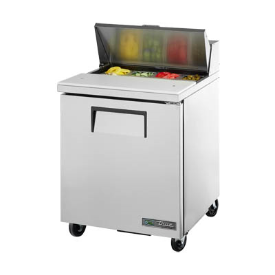 Sandwich/Salad Prep Unit, One Section, with Stainless Steel Cover