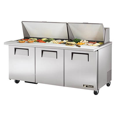 Mega Top Sandwich/Salad Prep Unit, Three Compartment