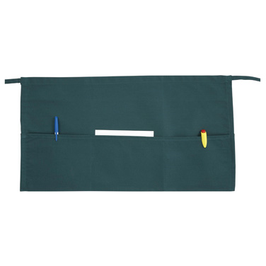 Winco WA-1221G Waist Apron, 12-1/2 x 21-3/4", 3 pocket, green