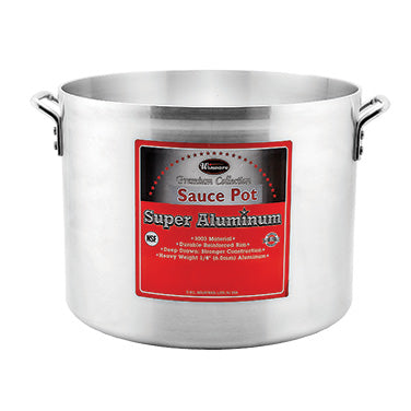 Winco AXHA-40 Heavy Duty Aluminum Sauce Pot 40qt