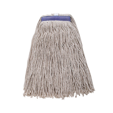 Winco MOP-24WC Wet Mop Head, White (4-Ply Poly Cotton)